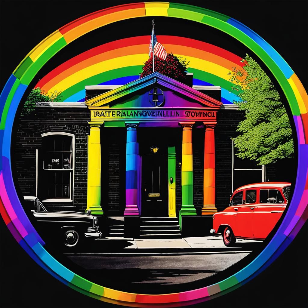 Rainbow Stonewall Inn in Exquisite Frame