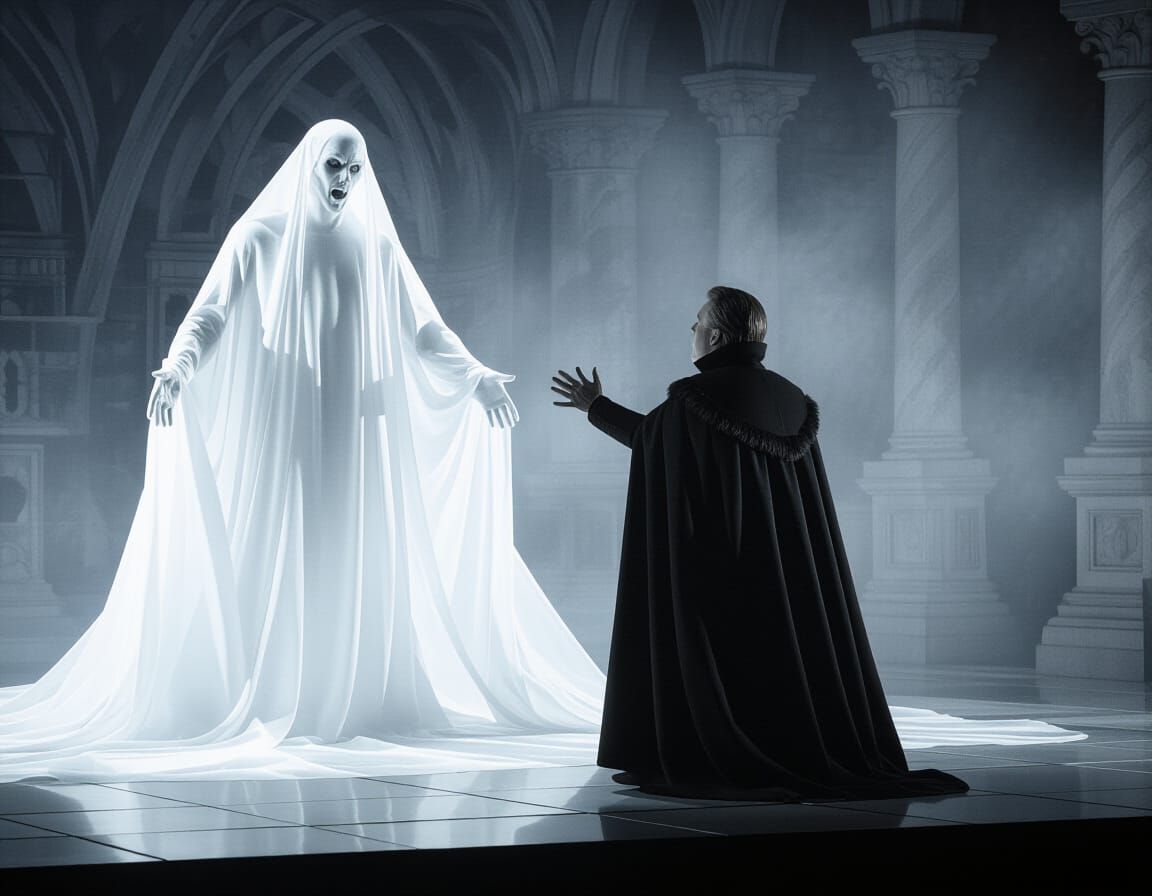 Hamlet Meets His Father's Ghost in Dramatic Revelation