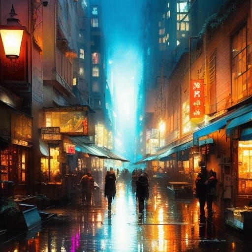 A Tokyo narrow street