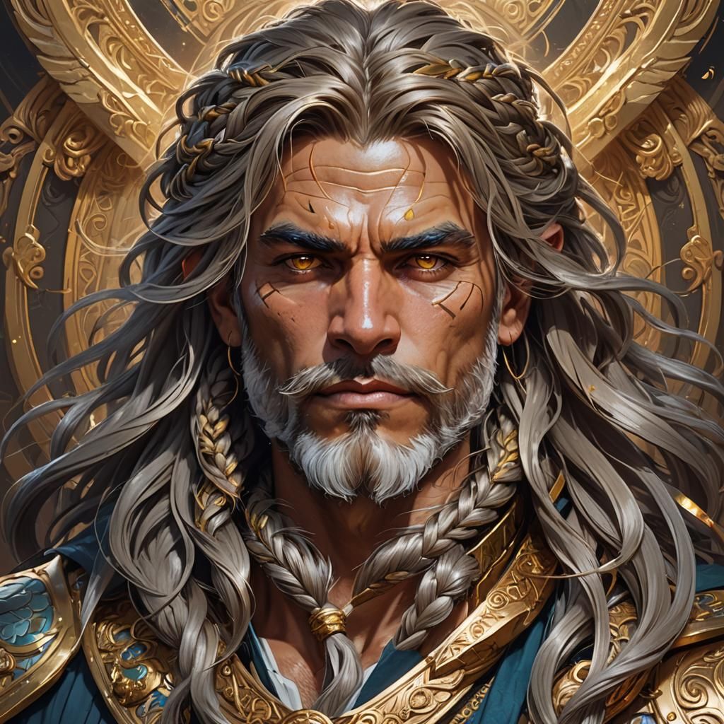 Fantasy Leonin Portrait in Digital Art Style
