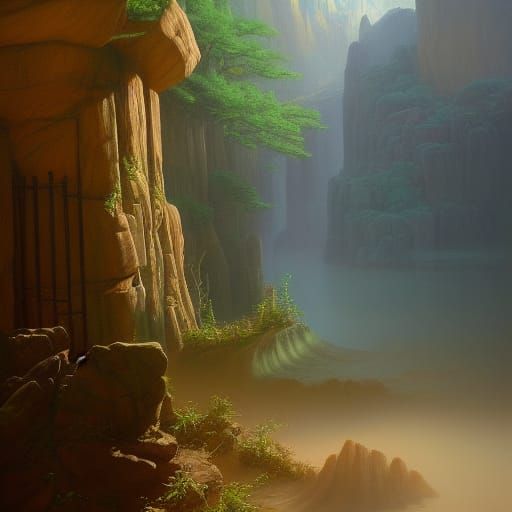 Surreal Lucid Dream in Oil Painting Style