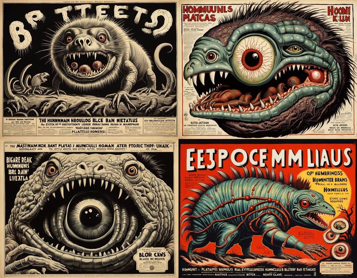 Bizarre Mutant Horror: 1930s Movie Poster Art