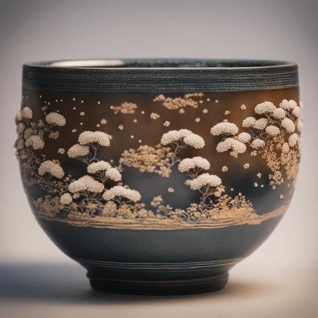 Wabi-Sabi Japanese Teacup in 8k Resolution