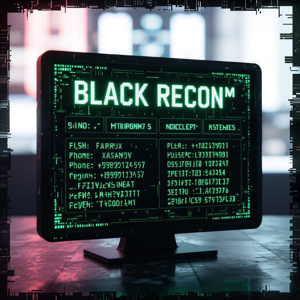 Cyberpunk Hacker Terminal with Classified Data