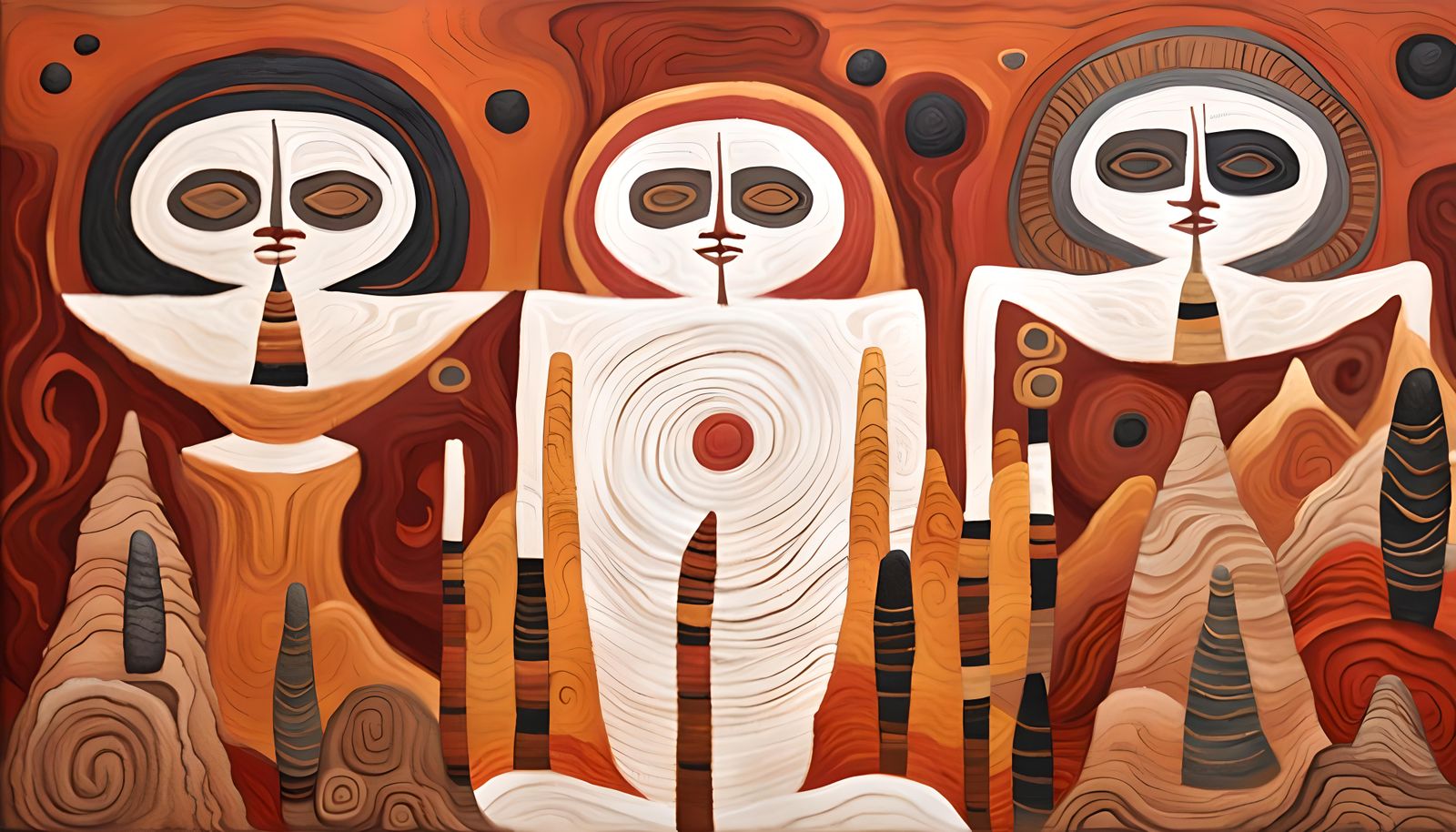 Aboriginal Rock Art: Wandjina Creation Goddess