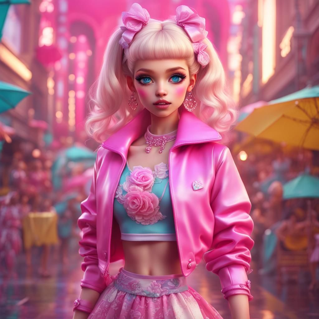 Girly Boy in Kawaii Barbie Fashion