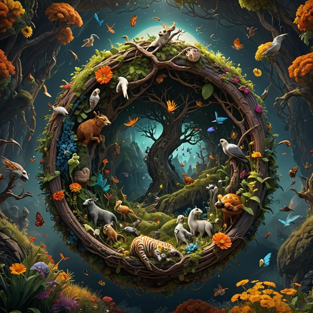 Circle of Life: Detailed Fantasy Concept Art