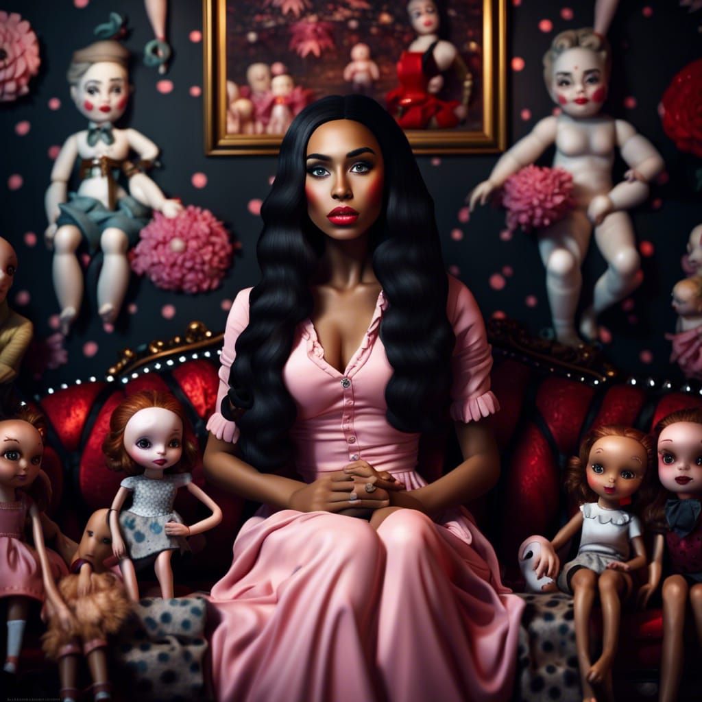 Creepy Doll Wonderland: A Hyperrealistic Portrait