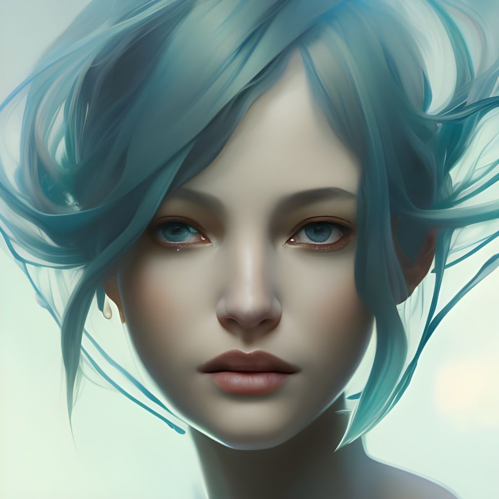Detailed Sylph Portrait in Hyperrealistic Style