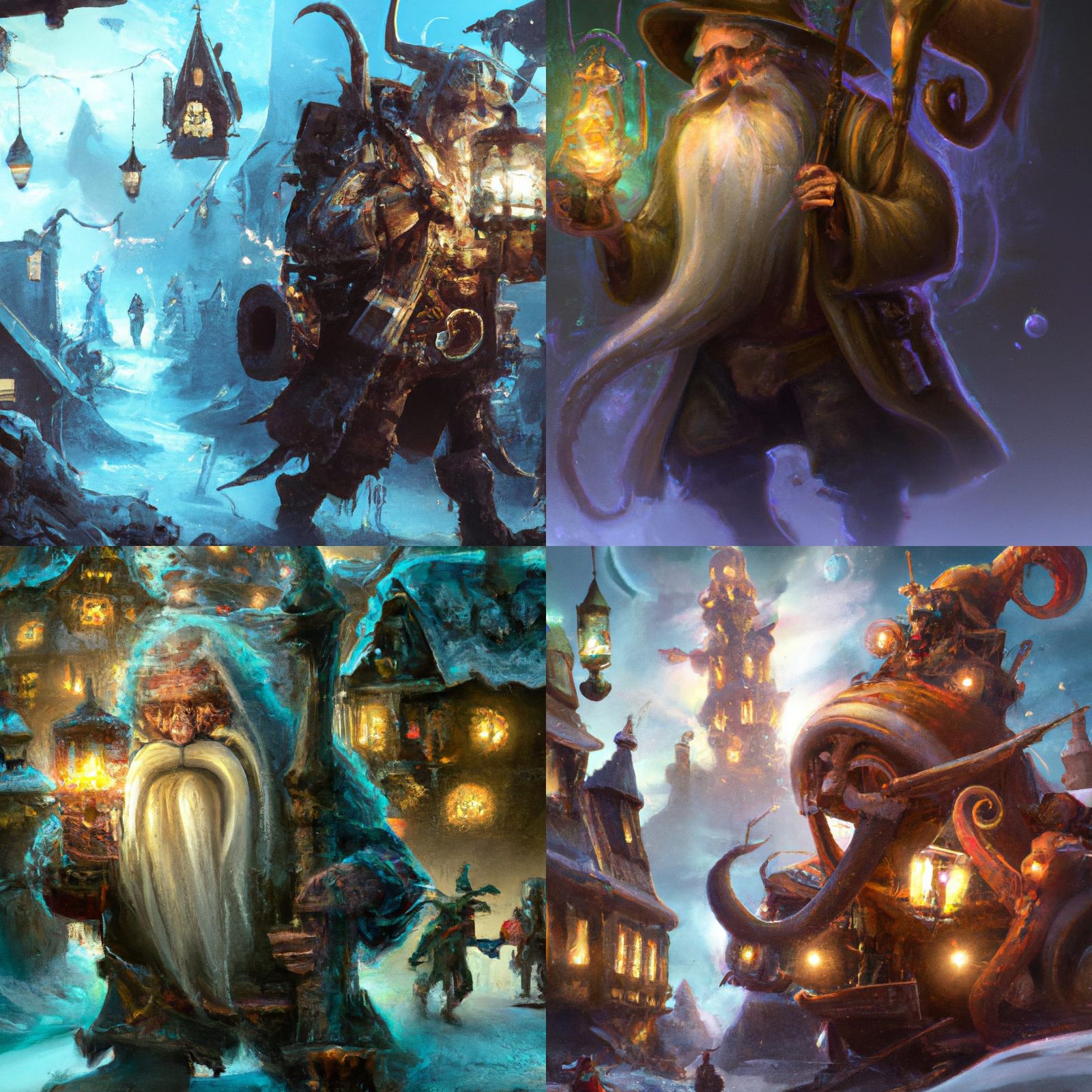 Saint Nicholas: Jolly Traveler in Eldritch Style