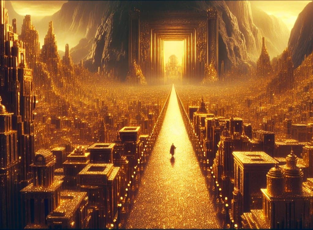 El Dorado: A Golden Cinematic Cityscape