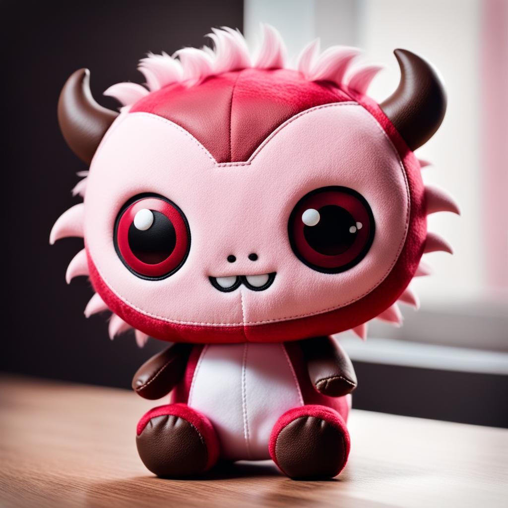 Adorable Chibi Monster Plush Toy in HDR