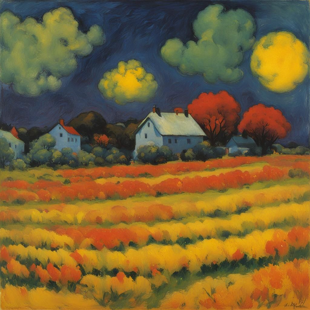 Expressionist Landscape Painting