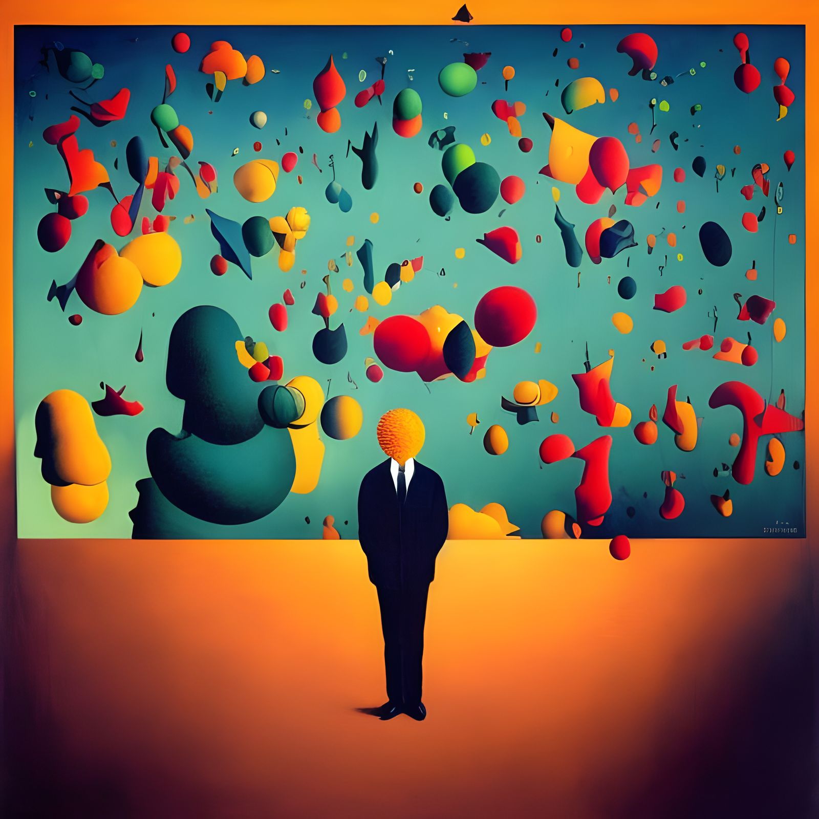 Freedom of Thoughts: Surreal Colorful Illustration