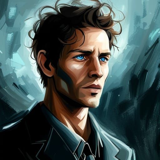 Ice Storm Embodied: Serene and Deadly Portrait