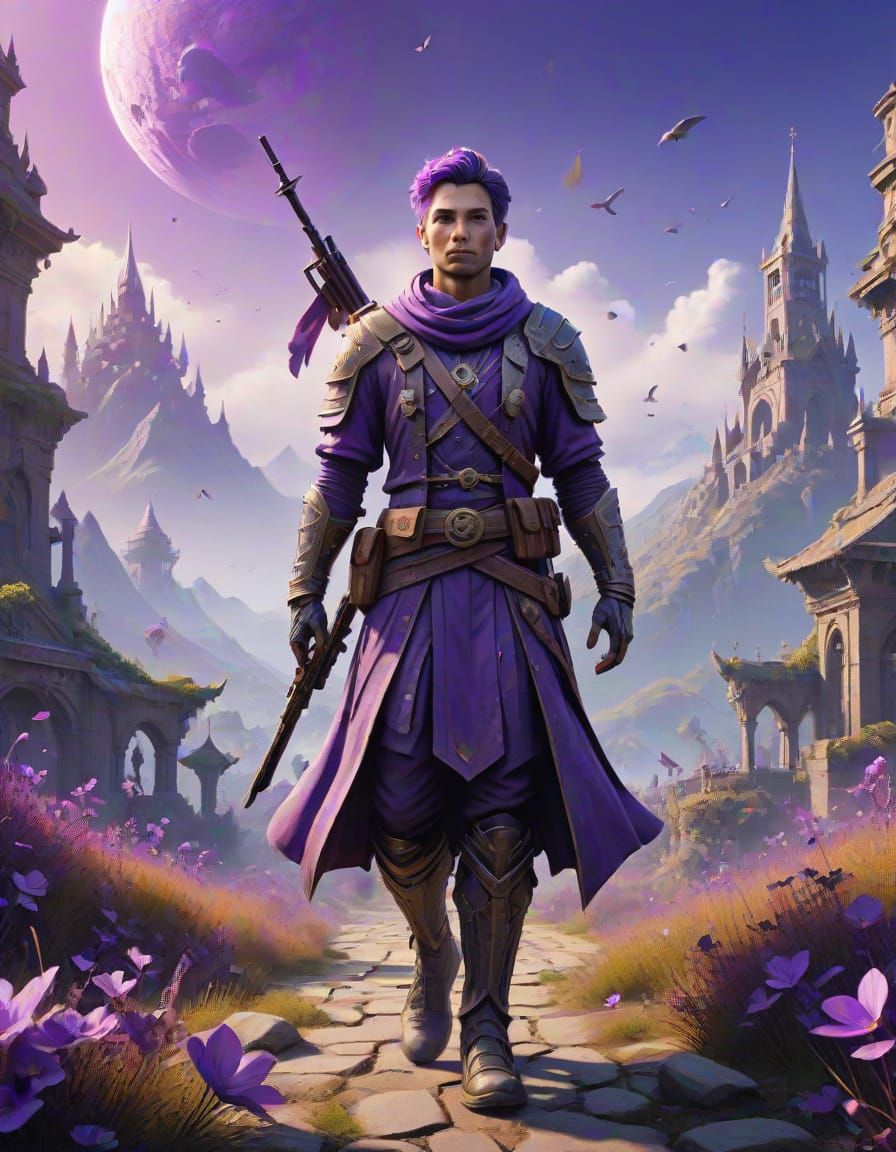 Wear Purple for Peace Day: Matte Painting