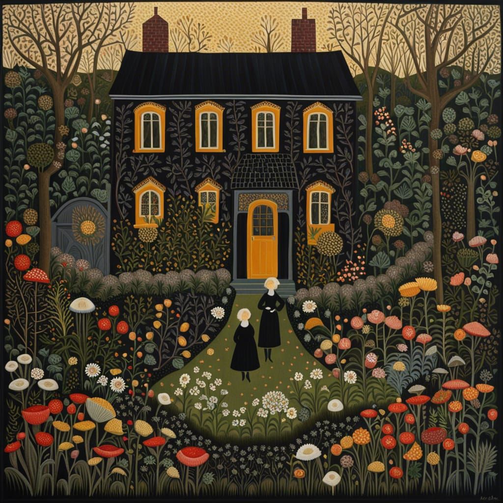 Sunlit Garden in Shadow, Detailed Impression