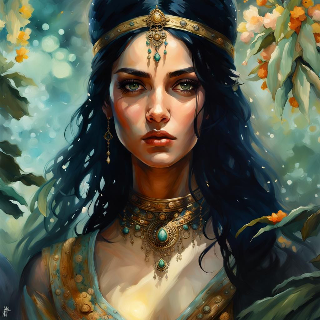 Portrait girl Arabic