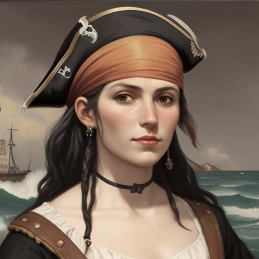 19th Century Pirate by the Sea