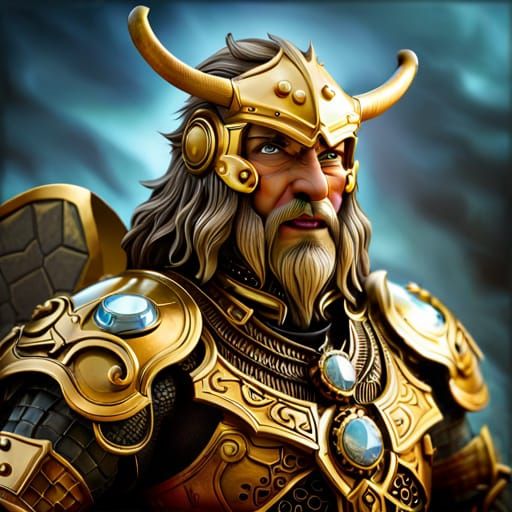 Epic Bee Warrior Portrait in HDR