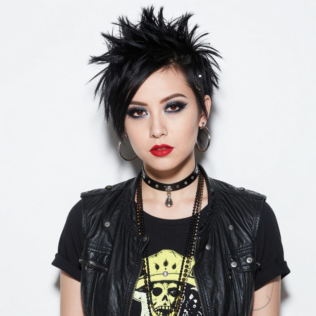 Punk Style Aesthetic Portrait