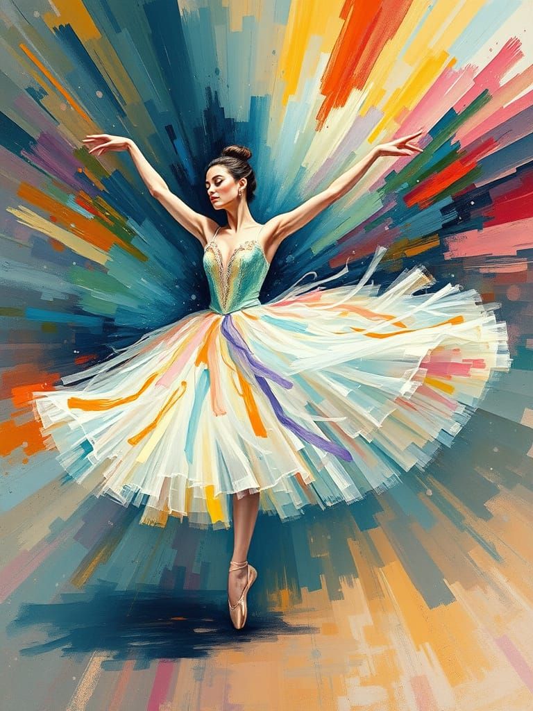 Ethereal Ballerina in Dreamlike State