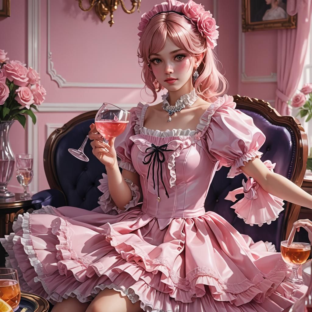 Sissy Magazine Cover: 3D Anime Art