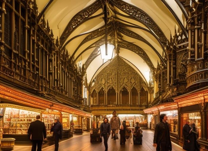 Epic Fantasy Concept Art: London Market Adventure