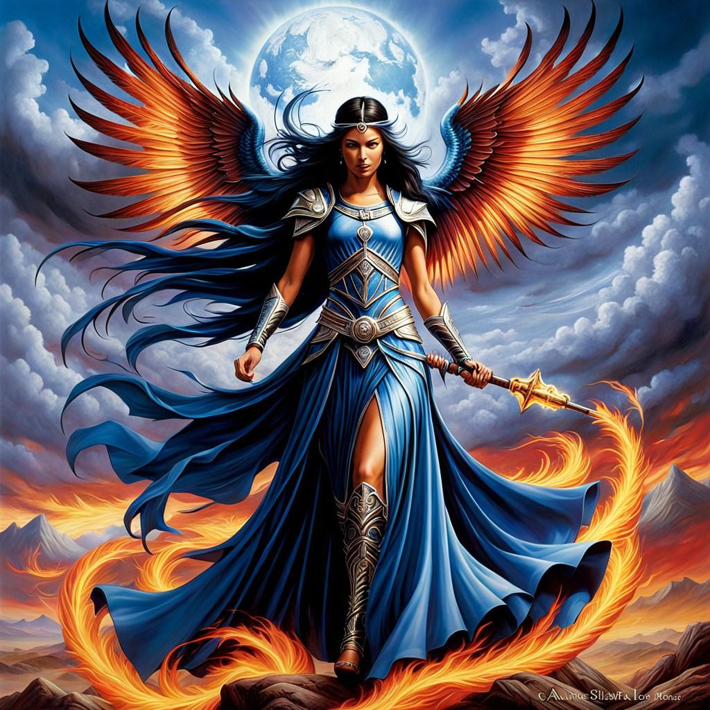 Elemental Forces in Anne Stokes Style