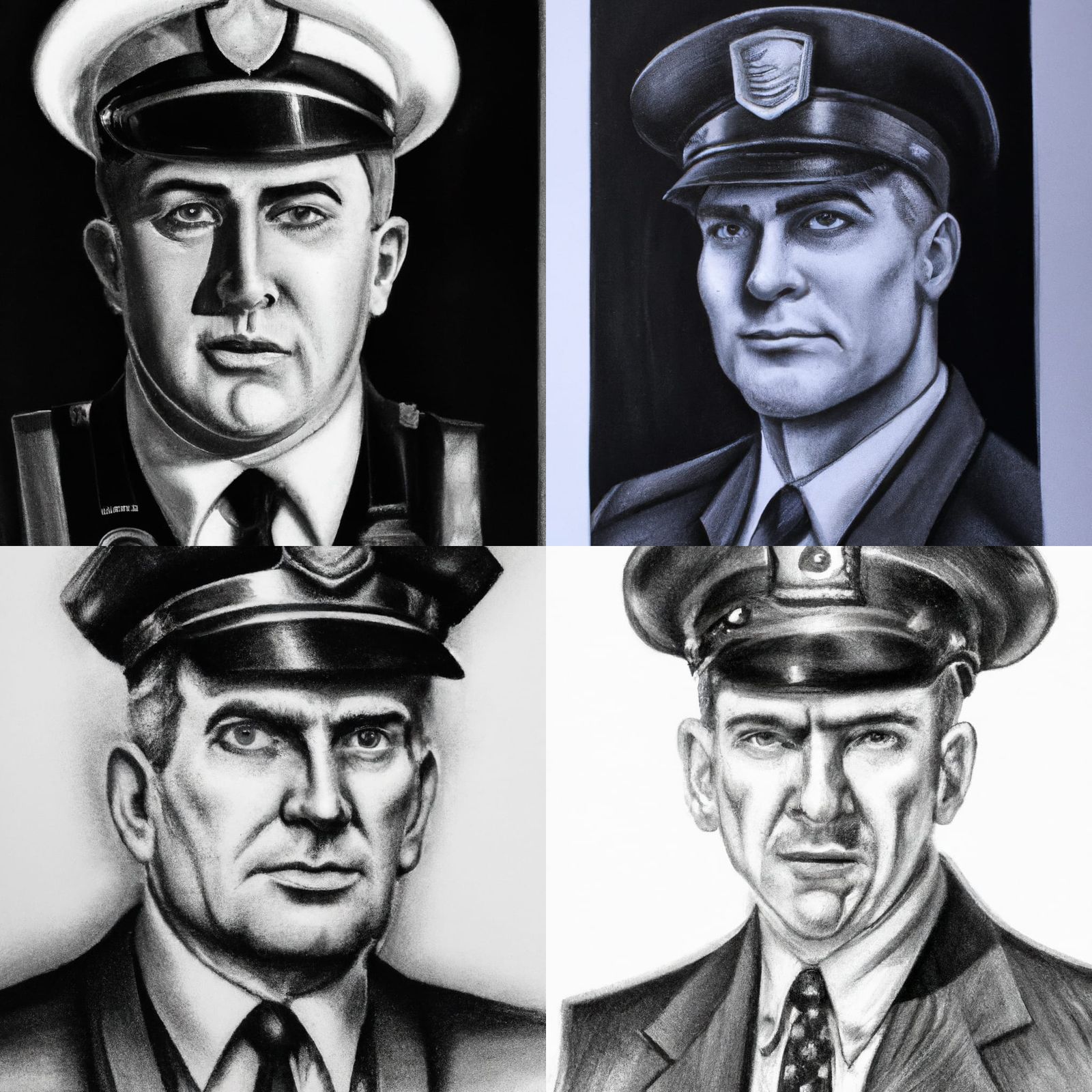 1920s American Police Officer in Art Deco Noir