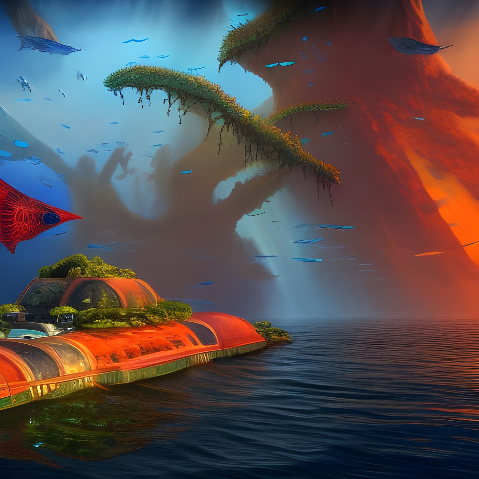 Subnautica Sealife in a Glass Bottle