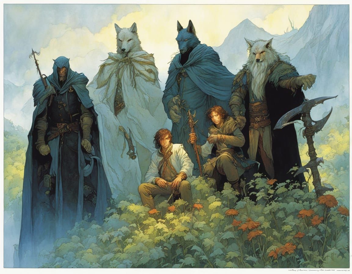 Wolf-Men Guardians of the Fae in Mythic Fantasy Art