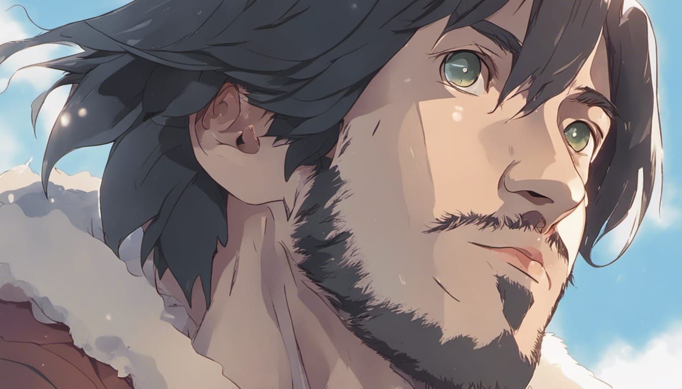 Frost Wizard in Studio Ghibli Anime Style