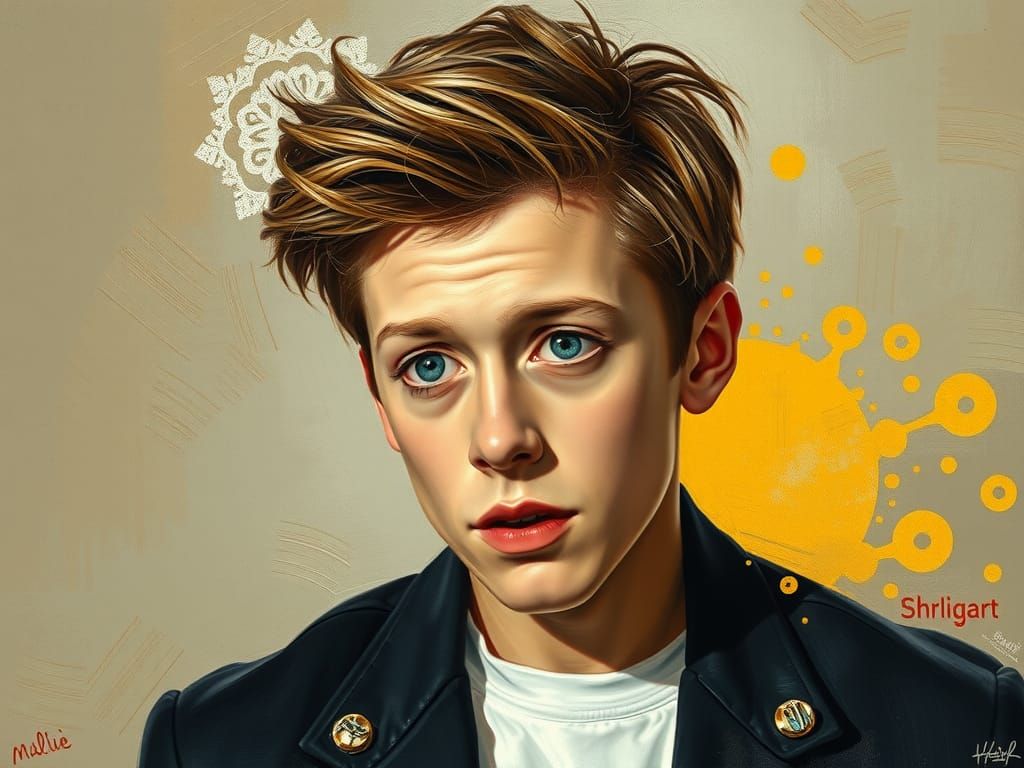 Christopher Walken as Teen in Expressionist Style