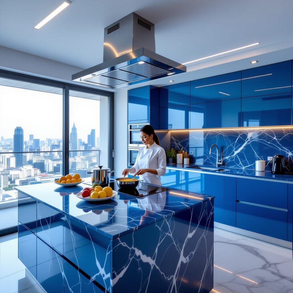 Luxurious Modern Kitchen Inspired by Zaha Hadid