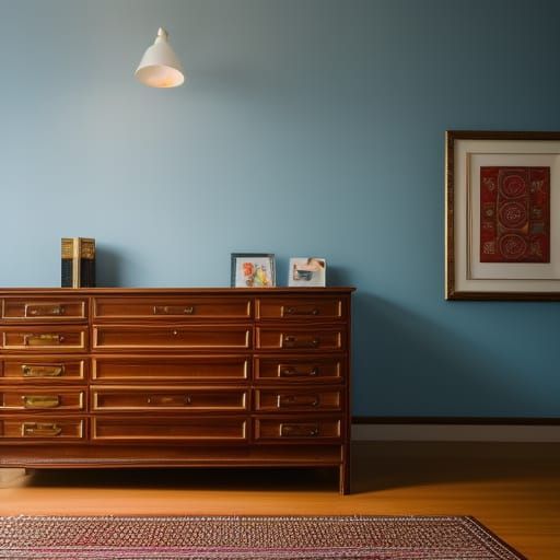 Lawyer's Office with Chest of Drawers Mockup