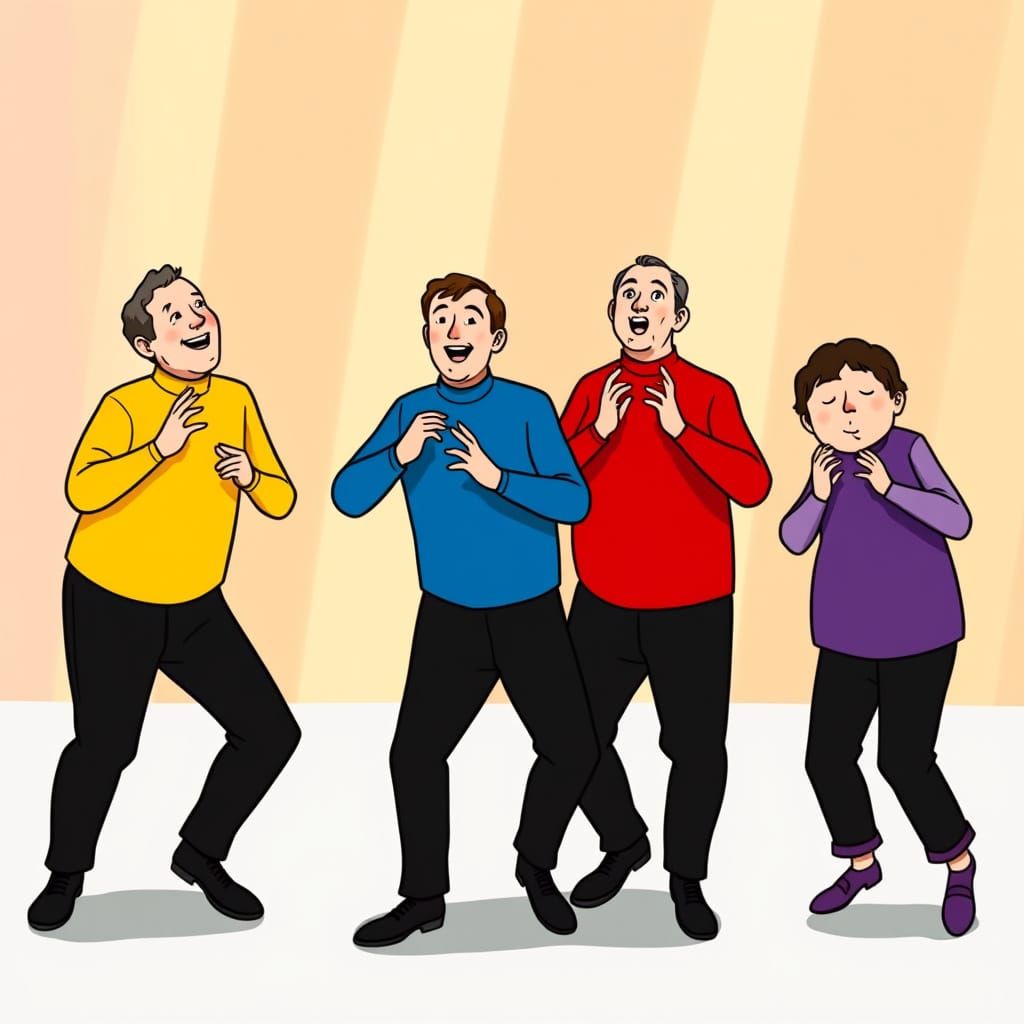 Early 2000s Anime-Style Wiggles Perform a High-Energy Dance ...