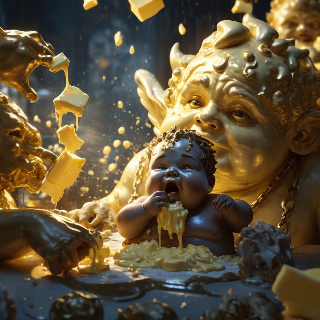 Butter Cherub Dark Fantasy Concept Art