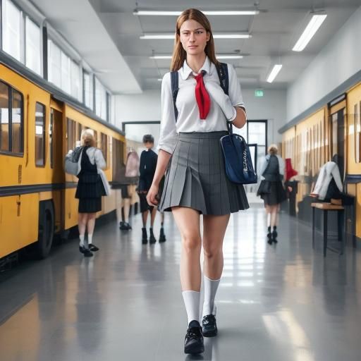 Elderly Students Arrive at College, Candid Photo