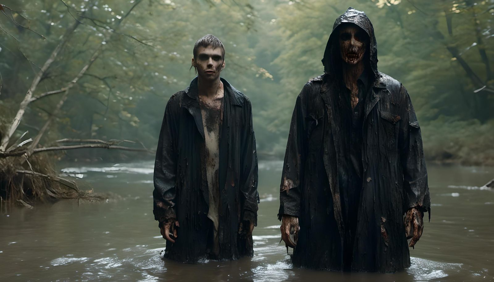 Macabre Fisherman with Hook in Hand