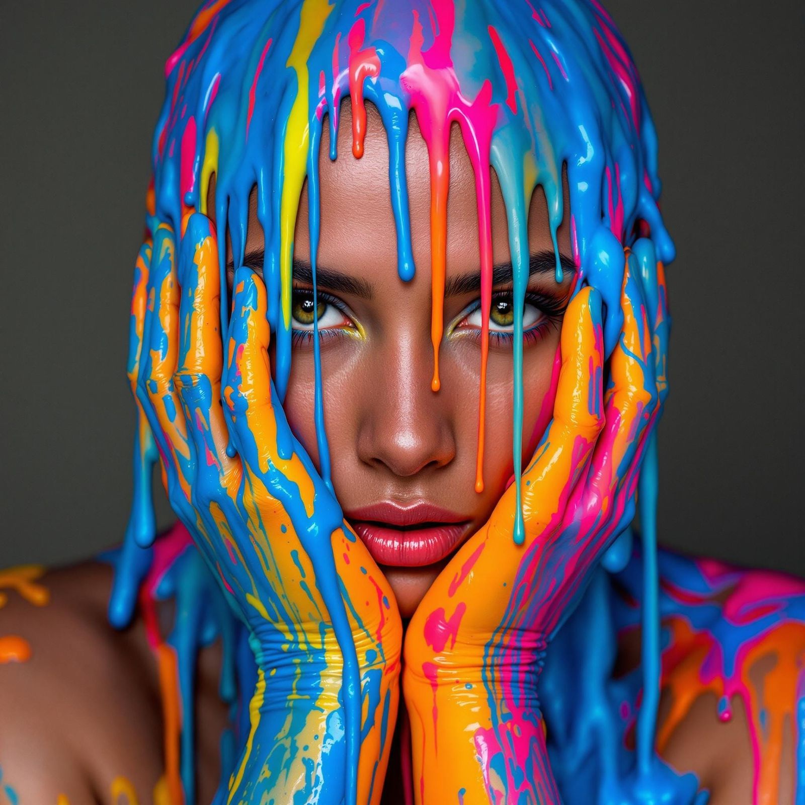 Dripping in Bold, Expressive Colors
