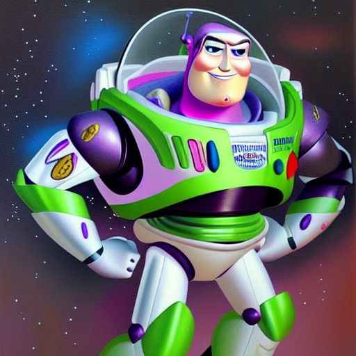 Buzz Lightyear as Oil Painting by James Gurney