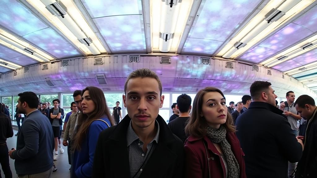 Psychedelic Dreamscape in Iridescent Colors