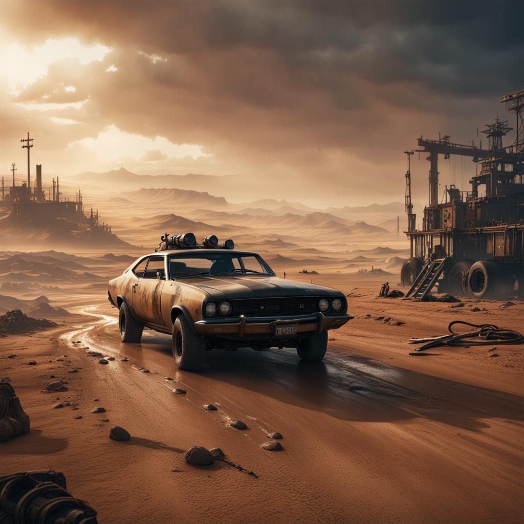 Detailed Matte Painting of Mad Max