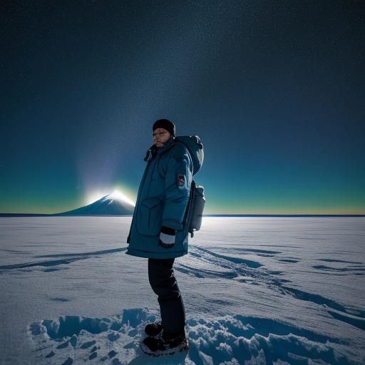 Epic Antarctic Landscape at Dome Fuji