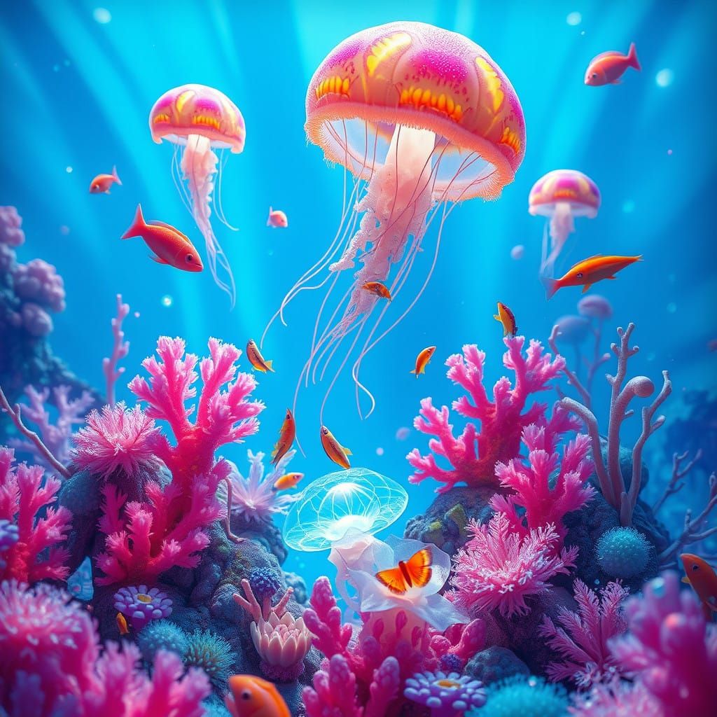 Whispers of an Iridescent Oceanic Realm