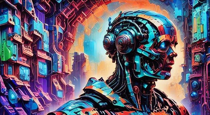 Cyberpunks Rise in Gritty Futuristic Cityscape