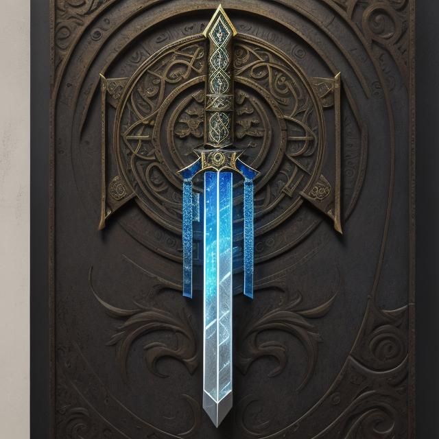 Glowing Opal Short Sword