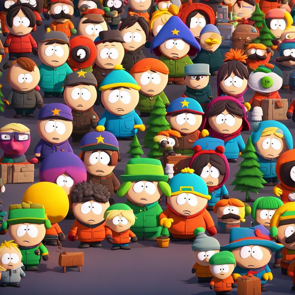 South Park Reimagined as 3D Digital Art