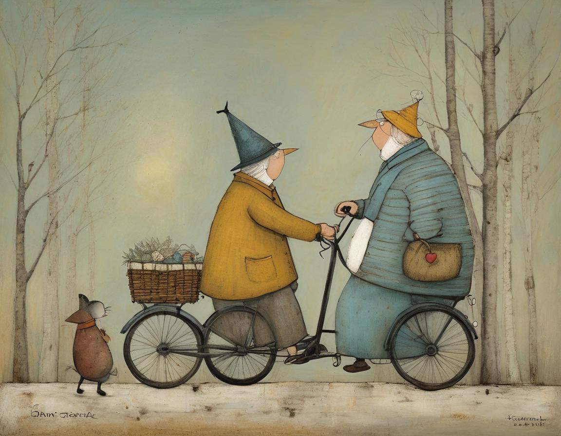 WHIMSICAL Winter Wonderland Scene